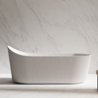 Акриловая ванна ABBER AB9445MW белая матовая схема 1