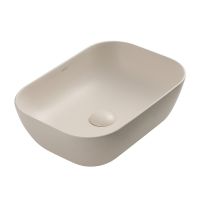 Раковина накладная ABBER Rechteck AC2200MBE светло-бежевая матовая схема 1