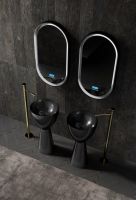 Раковина отдельностоящая карбоновая ABBER Karbon AK2003 черная схема 4