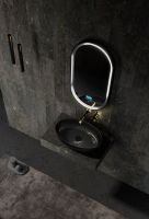 Овальная накладная карбоновая раковина ABBER Karbon AK2041 схема 3