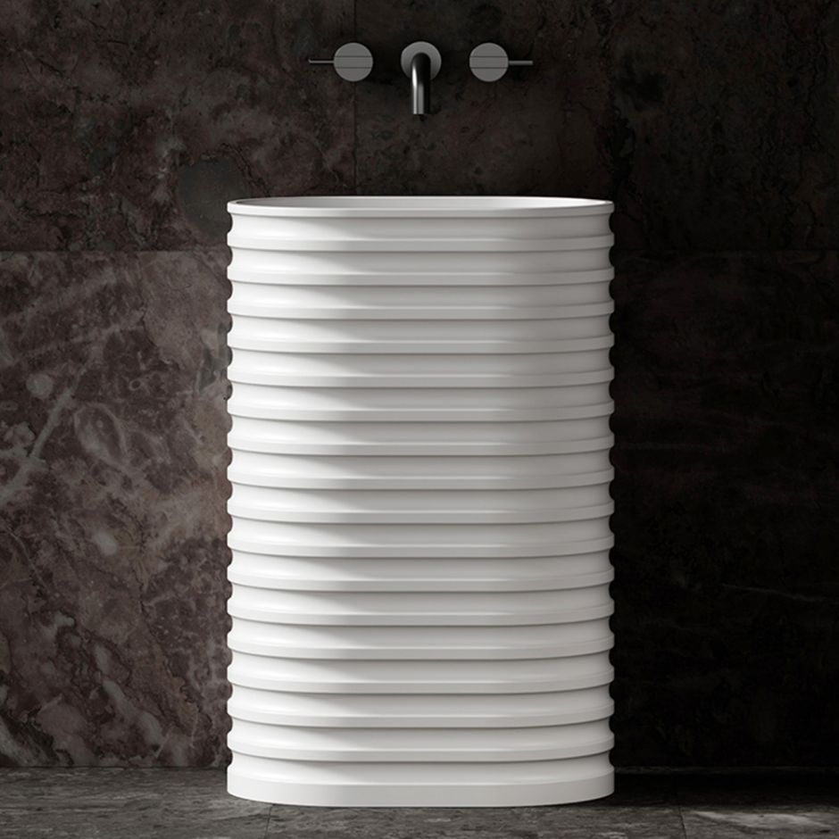 Изображение Раковина отдельностоящая ABBER Stein AS2550 белая матовая