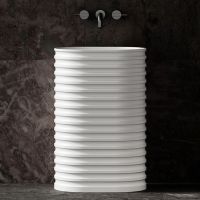 Раковина отдельностоящая ABBER Stein AS2550 белая матовая схема 1