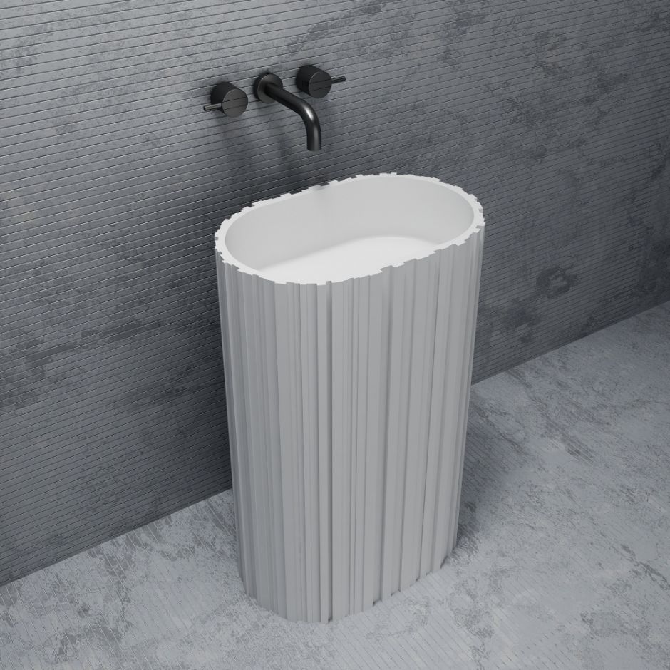 Раковина отдельностоящая ABBER Stein AS2551-H белая матовая ФОТО