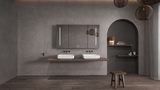 Раковина накладная ABBER Stein AS2629 белая матовая схема 5