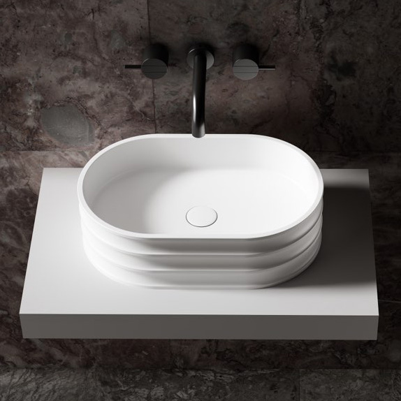 Изображение Раковина накладная ABBER Stein AS2650 белая матовая