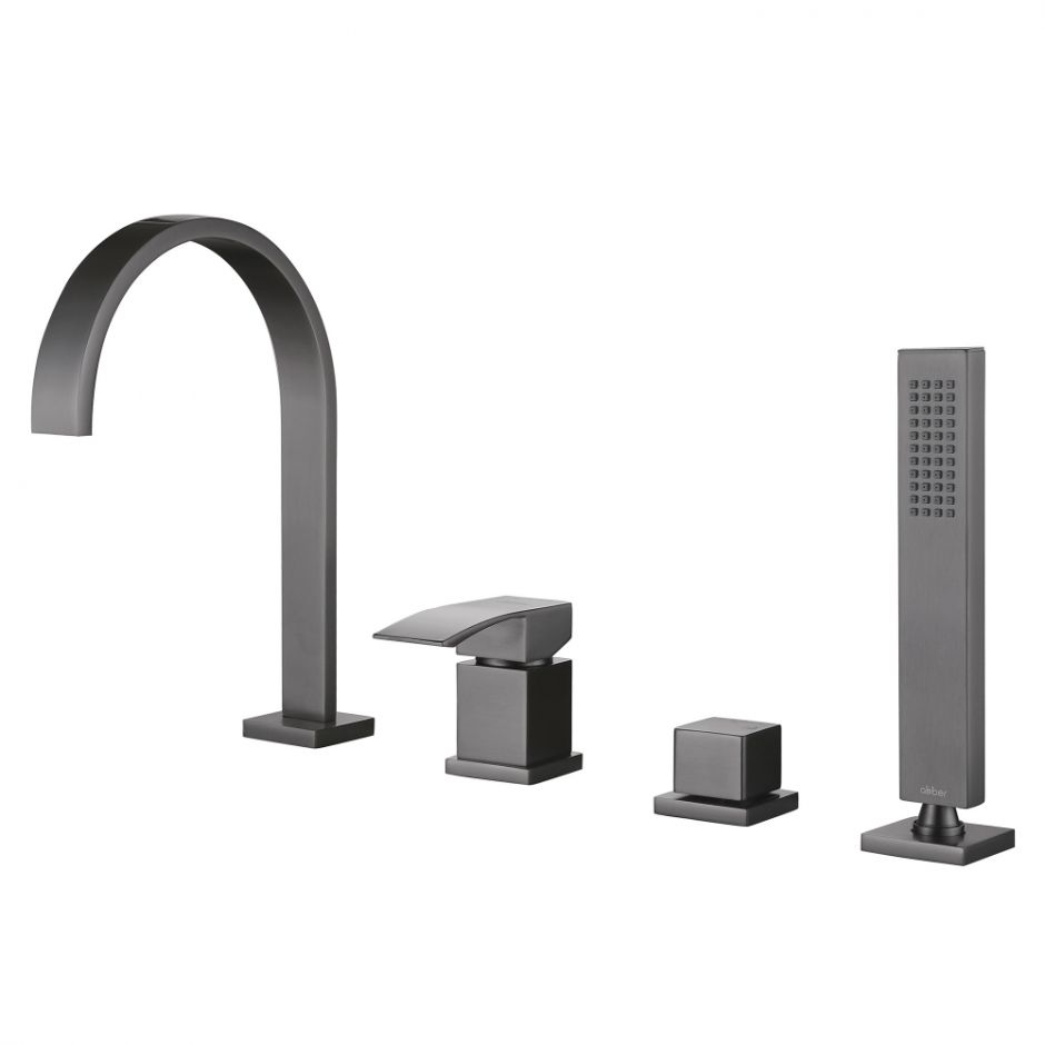 Изображение Смеситель ABBER Wasserfall AF8613NG на борт ванны, никель