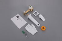 Смеситель ABBER Weiss Insel AF8082FW для раковины скрытого монтажа, белый матовый схема 4