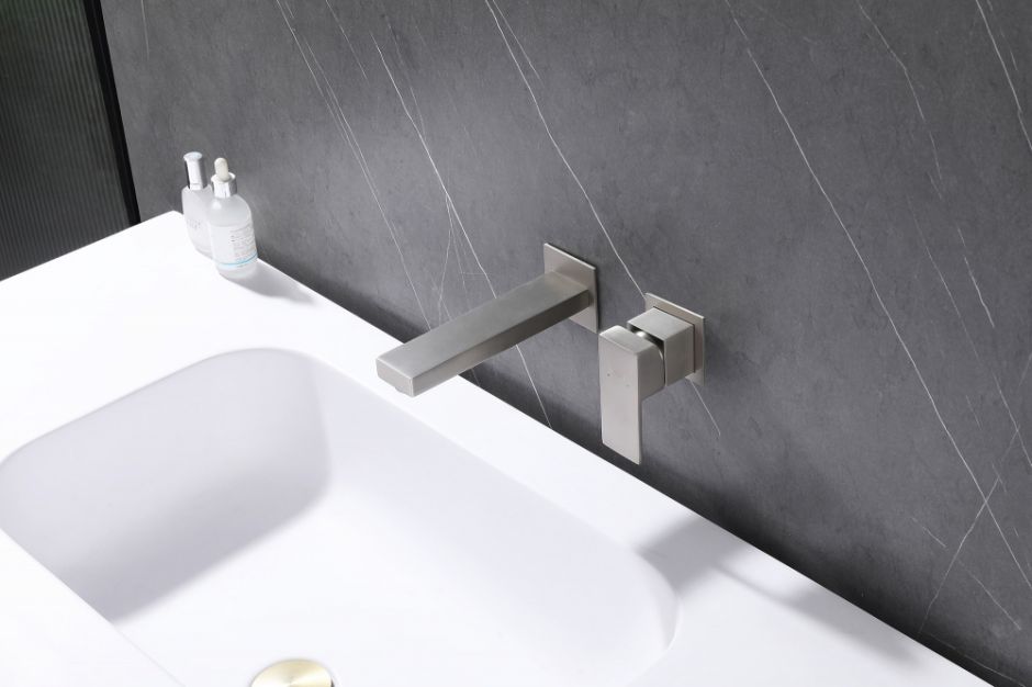 Смеситель ABBER Daheim AF8212SP для раковины скрытого монтажа, сатин ФОТО