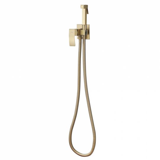 Смеситель ABBER Wasserfall AF8625G с гигиеническим душем, золото матовое схема 3