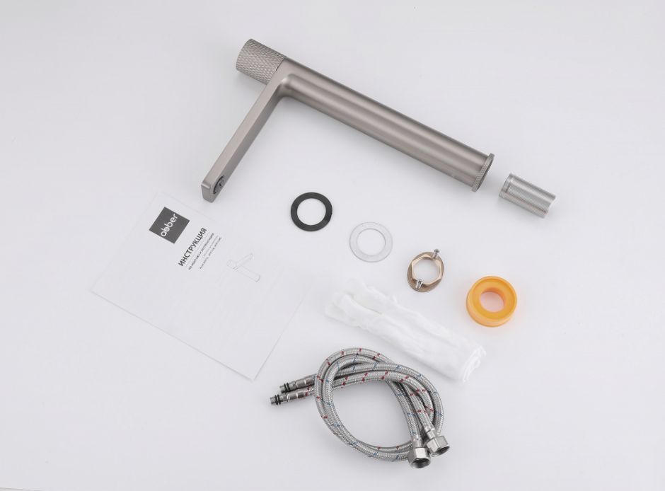 Смеситель ABBER Rund AF8711SP для накладной раковины, сатин ФОТО