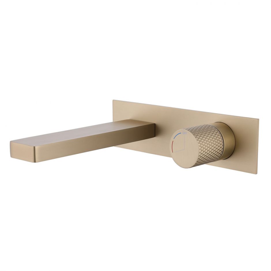 Изображение Смеситель ABBER Rund AF8712G для раковины скрытого монтажа, золото матовое