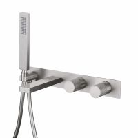 Смеситель ABBER Rund AF8730SP для ванны скрытого монтажа, сатин схема 1