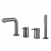 Смеситель ABBER Emotion AF8813NG на борт ванны, никель схема 1