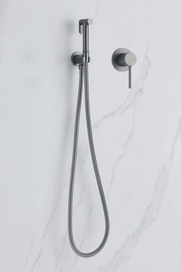 Смеситель ABBER Emotion AF8825NG с гигиеническим душем, никель ФОТО