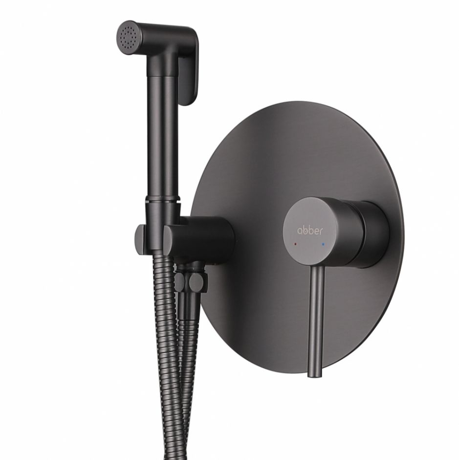 Изображение Смеситель ABBER Emotion AF8826NG с гигиеническим душем, никель