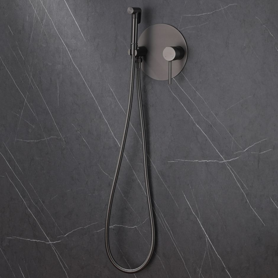 Смеситель ABBER Emotion AF8826NG с гигиеническим душем, никель ФОТО