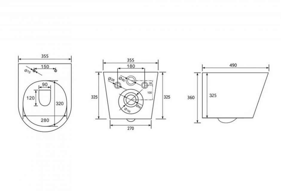 Унитаз ABBER Bequem AC1102TMB подвесной черный матовый, безободковый, смыв торнадо ФОТО