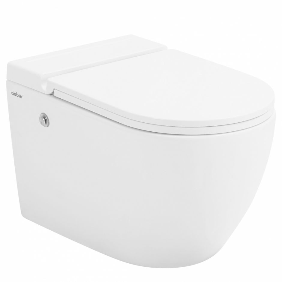 Изображение Унитаз ABBER Bequem AC1108P подвесной белый с импульсным смывом