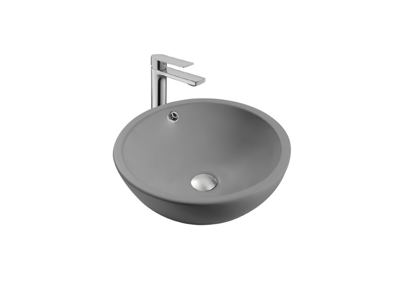 Раковина накладная для установки на столешницу AQUATEK AQ5354-MG матовый серый