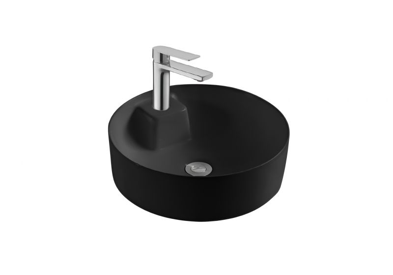 Раковина накладная для установки на столешницу AQUATEK ЕВРОПА AQ5212-MB матовый черный