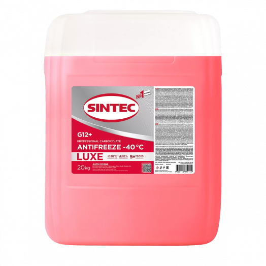 Sintec Antifreeze Luxe G12+ red -40 °С, 20кг
