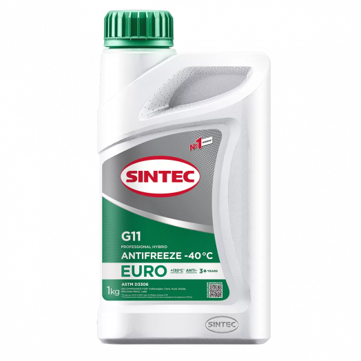 Sintec Antifreeze Euro G11 green -40 °С, 1кг
