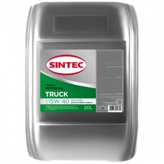 Sintec Truck 15W-40 CI-4/SL, 20л