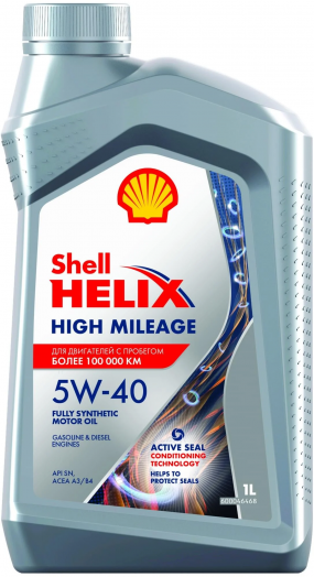 Shell Helix High Mileage 5W-40, 1л