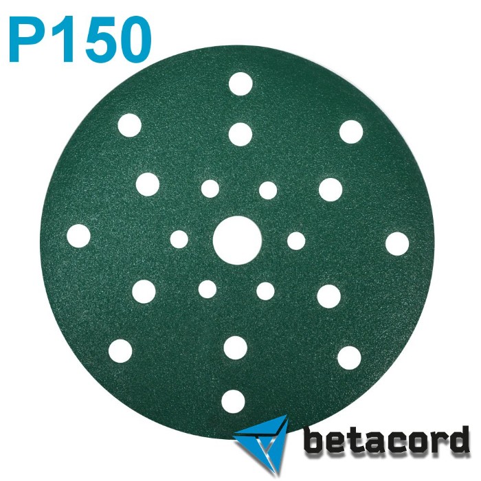 Betacord Malahit P150 Абразивный круг D150мм. 21 отверстие, в упаковке 100шт.