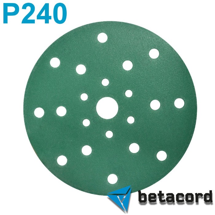 Betacord Malahit P240 Абразивный круг D150мм. 21 отверстие, в упаковке 100шт.