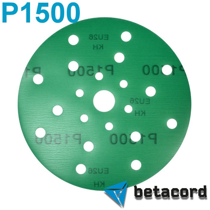 Betacord Malahit P1500 Абразивный круг D150мм. 21 отверстие, в упаковке 100шт.