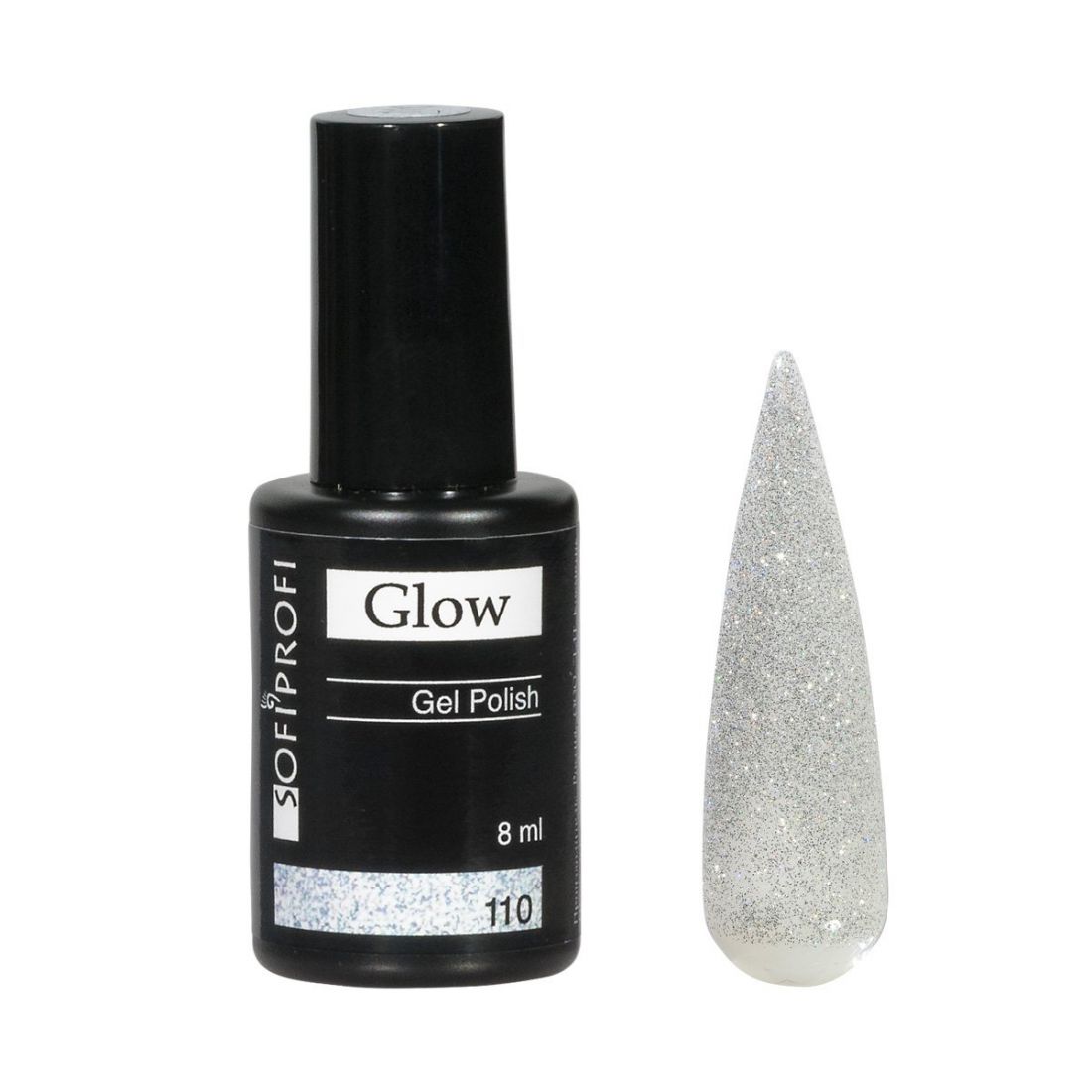 ГЛ8-110 Гель-лак светоотражающий Glow 8 мл