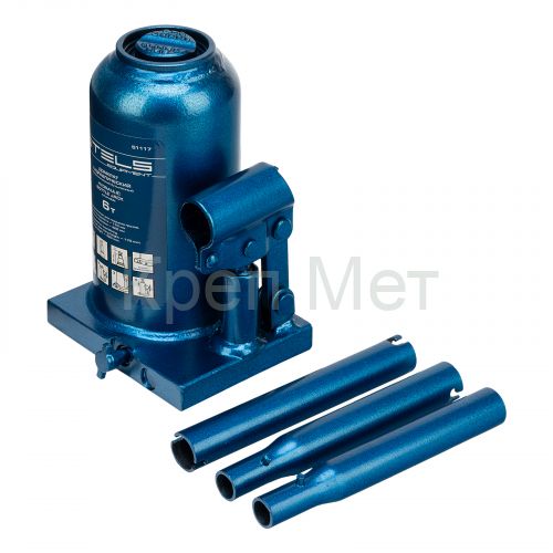 Домкрат гидравлический бутылочный телескопический, 6 т, H подъема 170-420 мм Stels