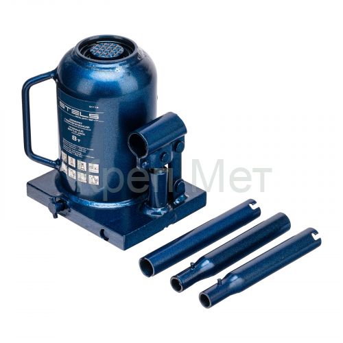 Домкрат гидравлический бутылочный телескопический, 8 т, H подъема 170-430 мм Stels