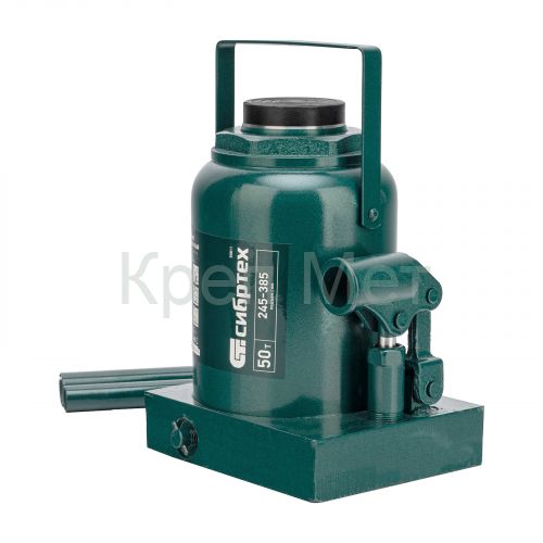 Домкрат гидравлический бутылочный, 50 т, 245-385 мм Сибртех