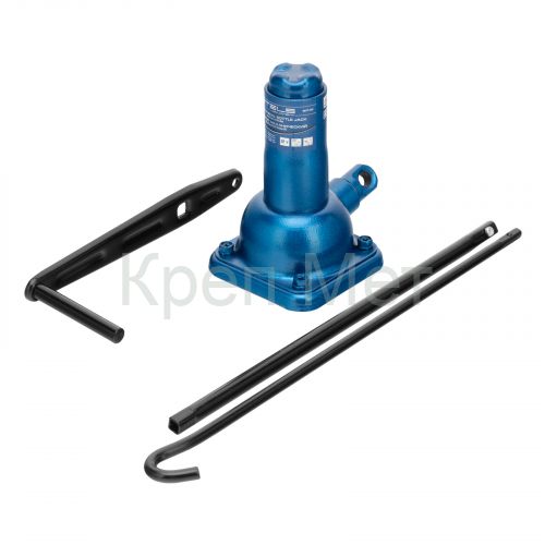 Домкрат механический бутылочный, 2 т, h подъема 210–390 мм, 2 части (домкрат, ручка) Stels