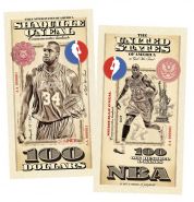 100 долларов (USA Dollars) — США. Шакил О’Нил (Shaquille O'Neal) NBA. Памятная банкнота. UNC Oz Msh