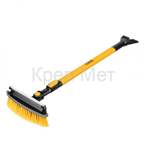Щетка-сметка со скребком, телескоп, поворотная голова, водосгон 950-1320 мм Denzel