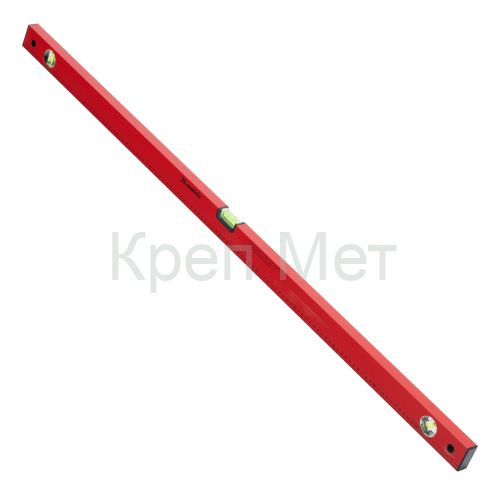 Уровень алюминиевый, 1200 мм, 3 глазка, красный, линейка Matrix