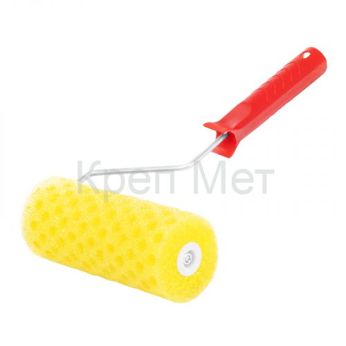 Валик "Структурный" поролоновый с ручкой, "горошек", 180 мм, D 80 мм, D ручки 6 мм MTX