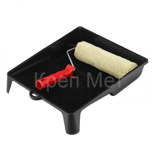 Набор, валик для фасадных работ синтетический, 250 мм, ворс 18 мм, D 36 мм, РАС, кювета 330 х 350 мм Matrix