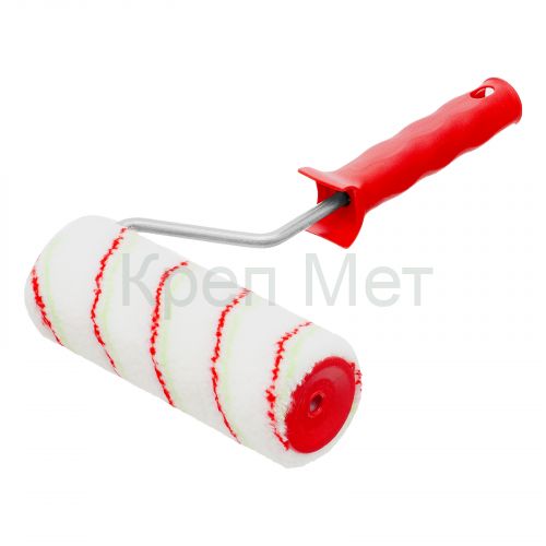 Валик "Эмали" , 180 мм, ворс 12 мм, D 48 мм, D ручки 8 мм, полиамид, полиакрил Сибртех