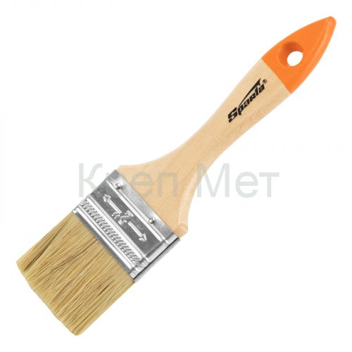 Кисть плоская Slimline 2" (50 мм) натуральная щетина, деревянная ручка Sparta