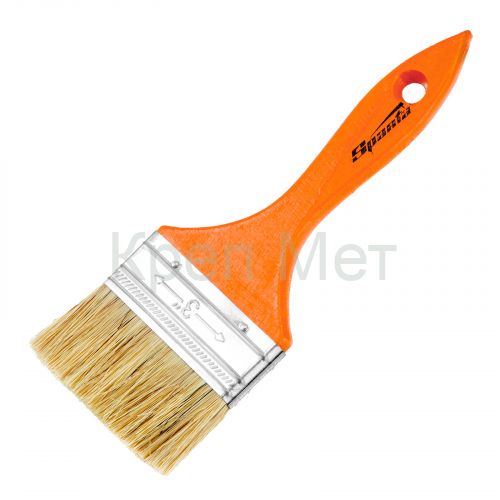 Кисть плоская Slimline 3" (75 мм) натуральная щетина, деревянная ручка Sparta