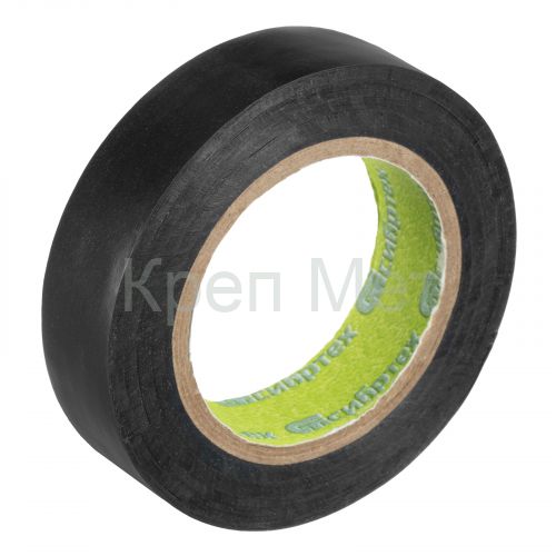 Изолента ПВХ, 15 мм х 10 м, черная Сибртех