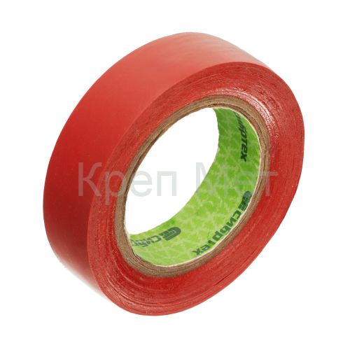 Изолента ПВХ, 15 мм х 10 м, красная Сибртех