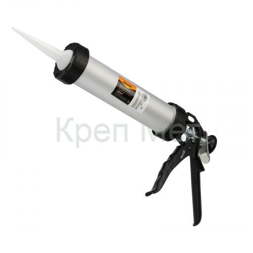 Пистолет для герметика, 400 мл, "закрытый", алюминиевый корпус, круглый шток 8 мм Sparta