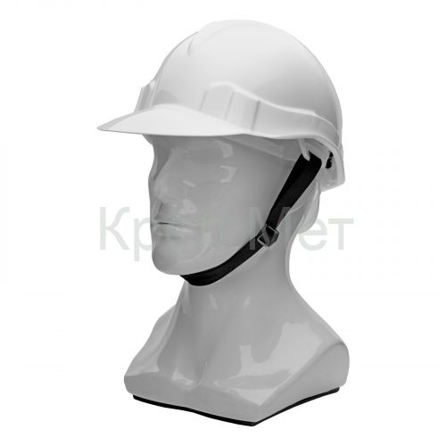 Каска защитная из ударопрочной пластмассы, белая Сибртех