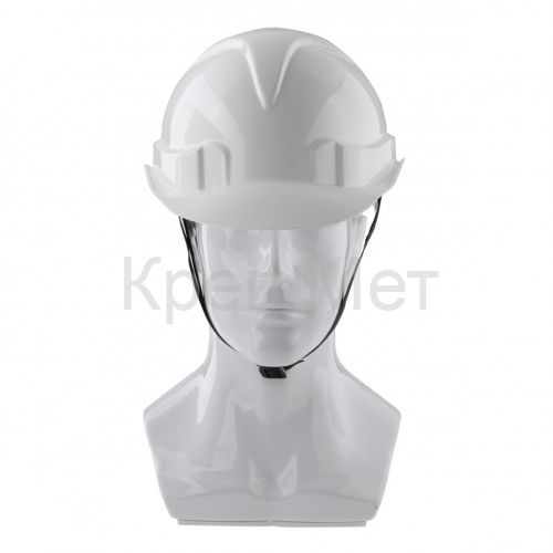 Каска защитная с храповым механизмом, Европласт, белая Сибртех