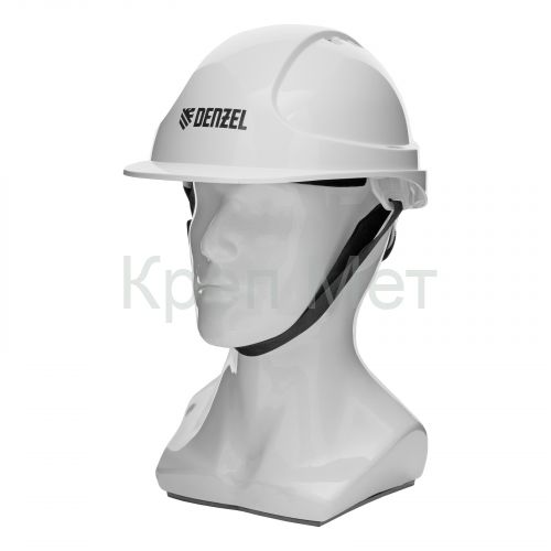 Каска защитная ударопрочная, ABS/PC, плавная регулировка, модель «Форвард» (К-05)белая Denzel